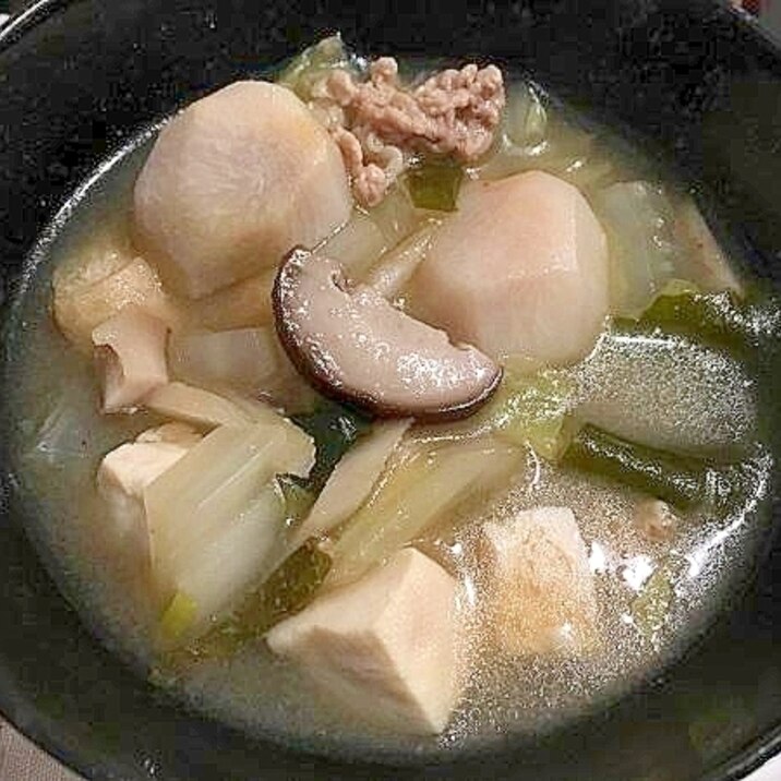 豚汁風な白菜の味噌汁